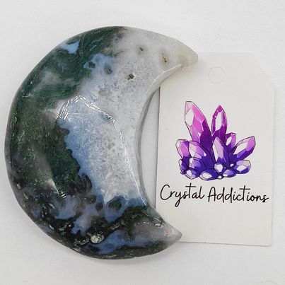Moss Agate Moon # 169