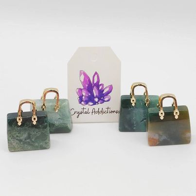 Moss Agate Handbags