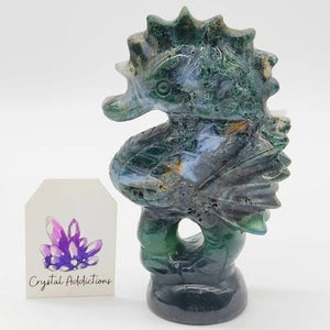 Moss Agate Seahorse # 19