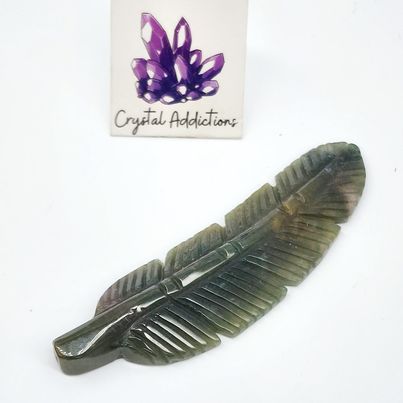 Moss Agate Feather # 40