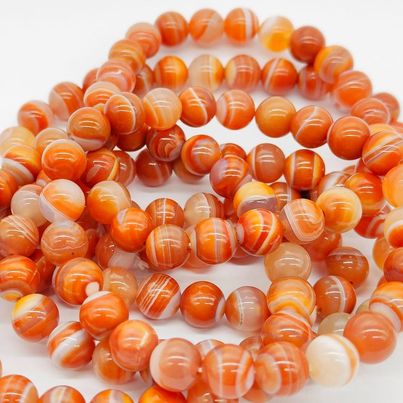 Red Agate Bracelet - 8mm