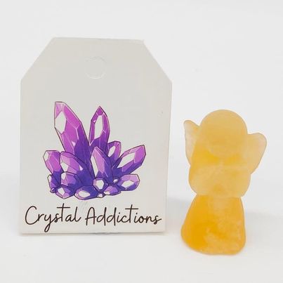 Orange Calcite Angel # 13