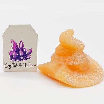 Orange Calcite Witches Hat # 178