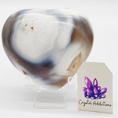Orca Agate Heart # 69