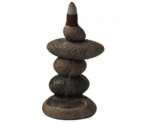 Pebble Stack Backflow Incense Burner