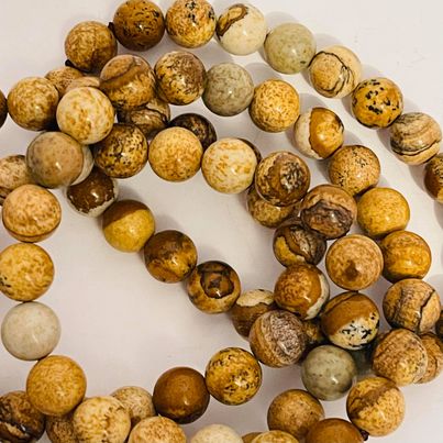 Picture Stone Jasper Bracelet - 8mm
