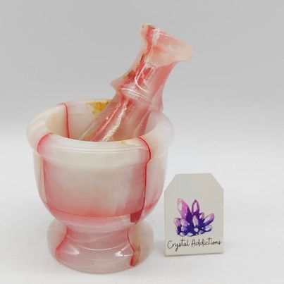 Pink Onyx Mortar & Pestle # 39