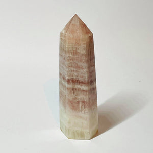 Pink Banded Calcite Point # 155