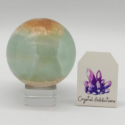 Pistachio Caribbean Calcite Sphere # 80