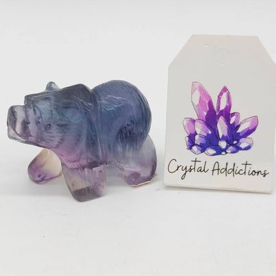 Rainbow Fluorite Bear P.I # 52