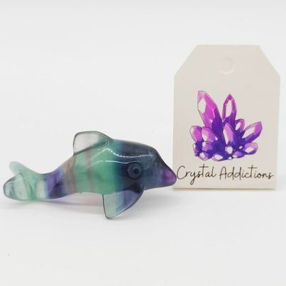 Rainbow Fluorite Dolphin # 63