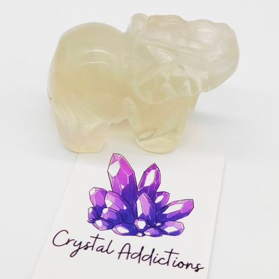 Rainbow Fluorite Elephant # 129