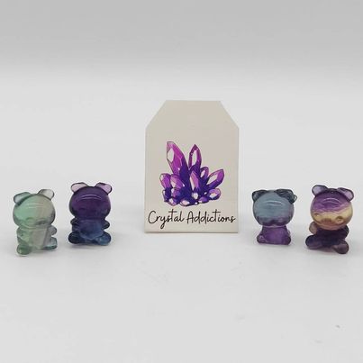 Rainbow Fluorite Mini Care Bears