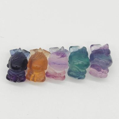 Rainbow Fluorite Mini Unicorns