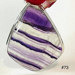 Rainbow Fluorite Pendant # 73