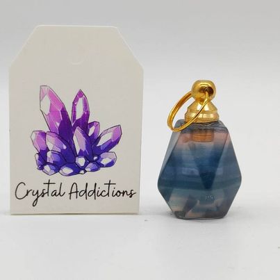 Rainbow Fluorite Perfume Bottle # 99