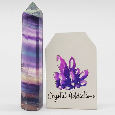 Rainbow Fluorite Point # 128
