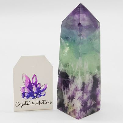 Rainbow Fluorite Point # 47