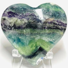 Load image into Gallery viewer, Rainbow Fluorite with Dendritic Heart # 141
