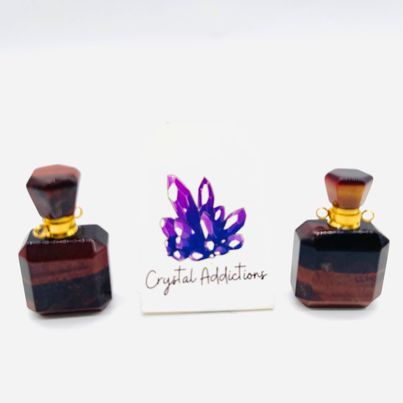 Red Tiger's Eye Perfume Bottles