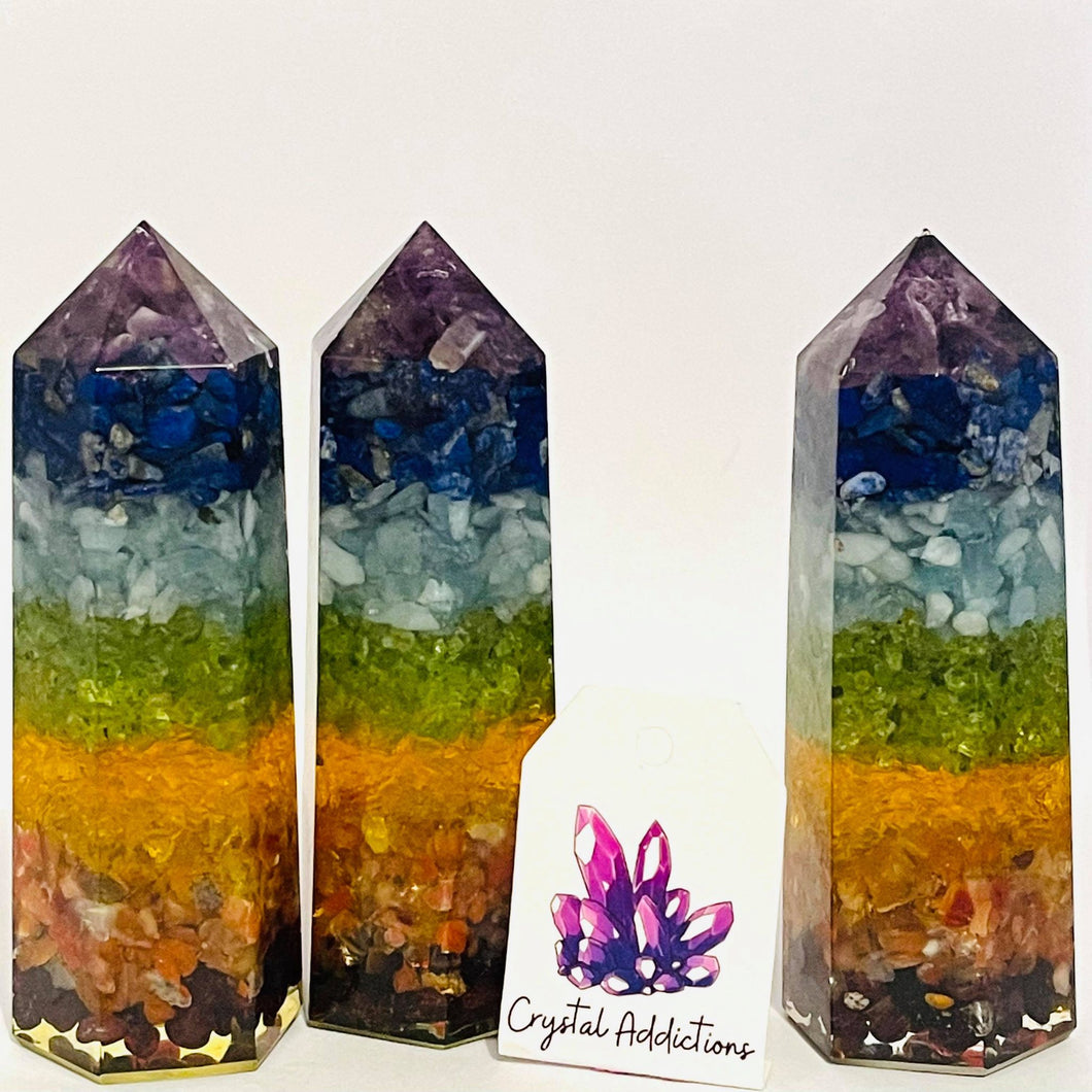 Chakra Resin Chip Point