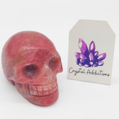 Rhodonite Skull # 118