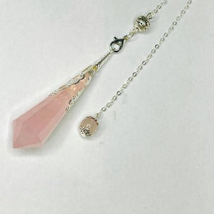 Handmade Rose Quartz Pendulums