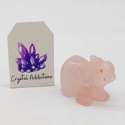 Rose Quartz Elephant Small