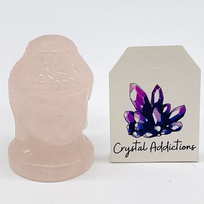 Rose Quartz Buddha Head # 137