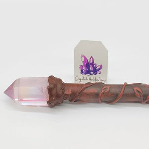 Rose Quartz Crystal Wand # 82