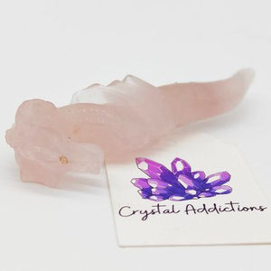 Rose Quartz Dragon Wand # 30