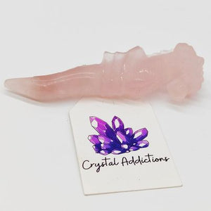 Rose Quartz Dragon Wand # 34