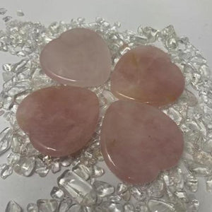 Rose Quartz Heart Thumbstone