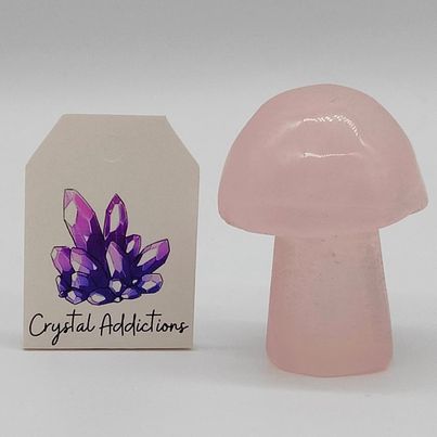 Rose Quartz Large Mushroom # 26