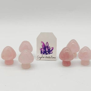 Rose Quartz Medium Rounded Mushrooms