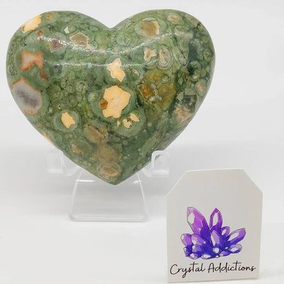 Rainforest Jasper (Rhyolite) Heart # 53
