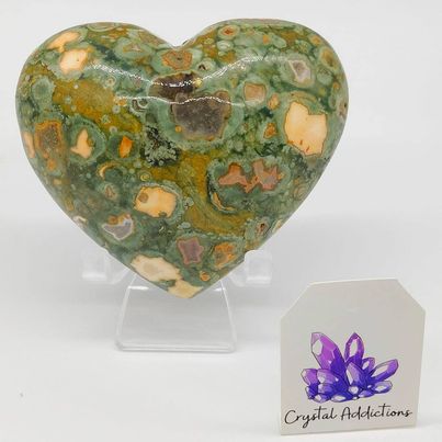 Rainforest Jasper (Rhyolite) Heart # 82