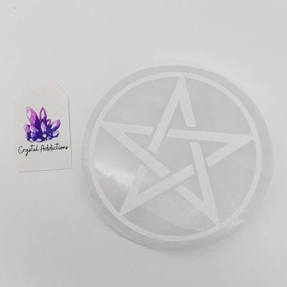 Selenite Star Charging Plate