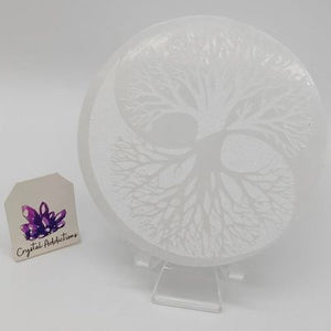 Selenite Tree of Life Slice