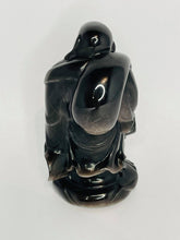 Load image into Gallery viewer, Silver Sheen Obsidian Buddha #112
