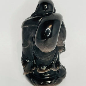 Silver Sheen Obsidian Buddha #42