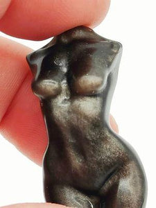 Silver Sheen Obsidian Goddess # 12