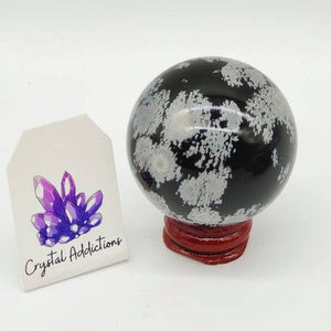 Snowflake Obsidian Sphere # 54