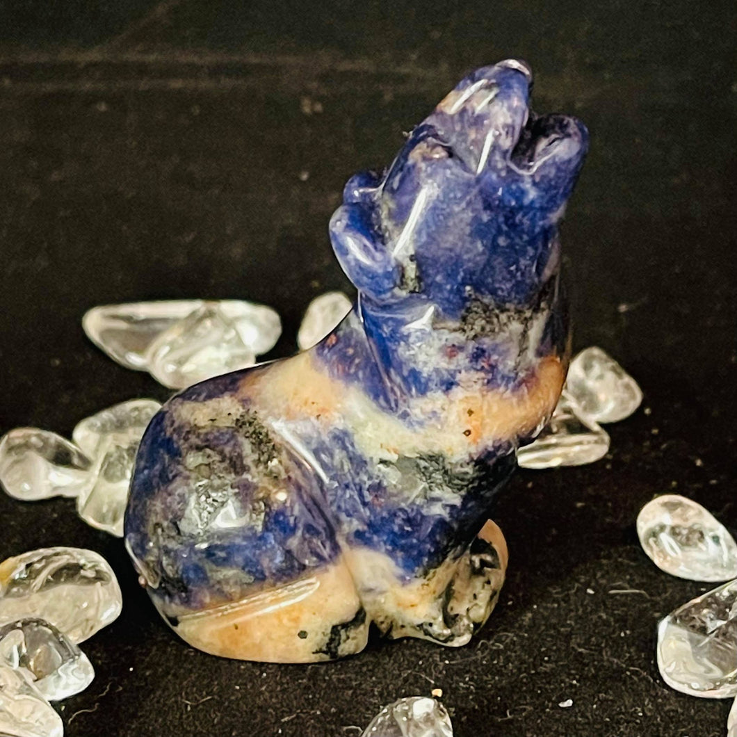 Sodalite Howling Wolf #122