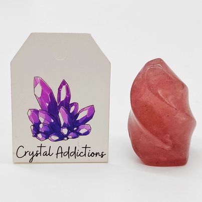 Strawberry Quartz Mini Flame # 135