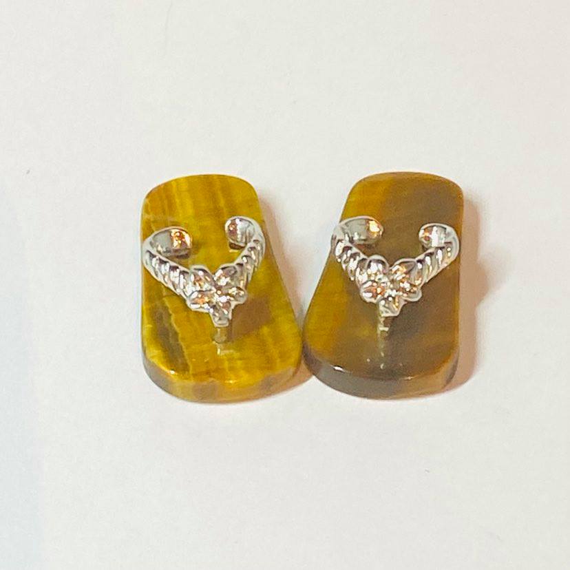 Tiger's Eye Crystal Thongs