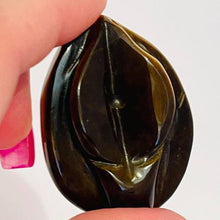 Load image into Gallery viewer, Tiger&#39;s Eye Vulva # 121
