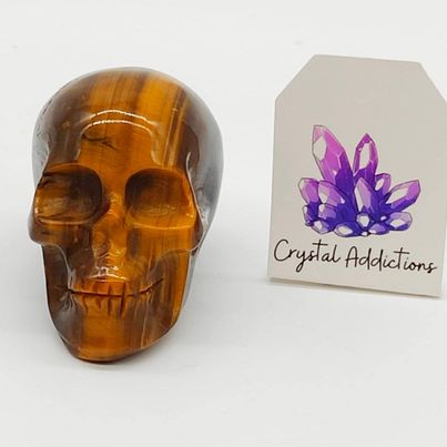 Tiger's Eye Skull # 56
