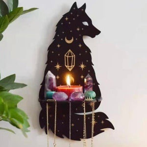 Wall Crystal Display - Wolf