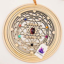 Load image into Gallery viewer, Wooden Crystal Spinning Hanger
